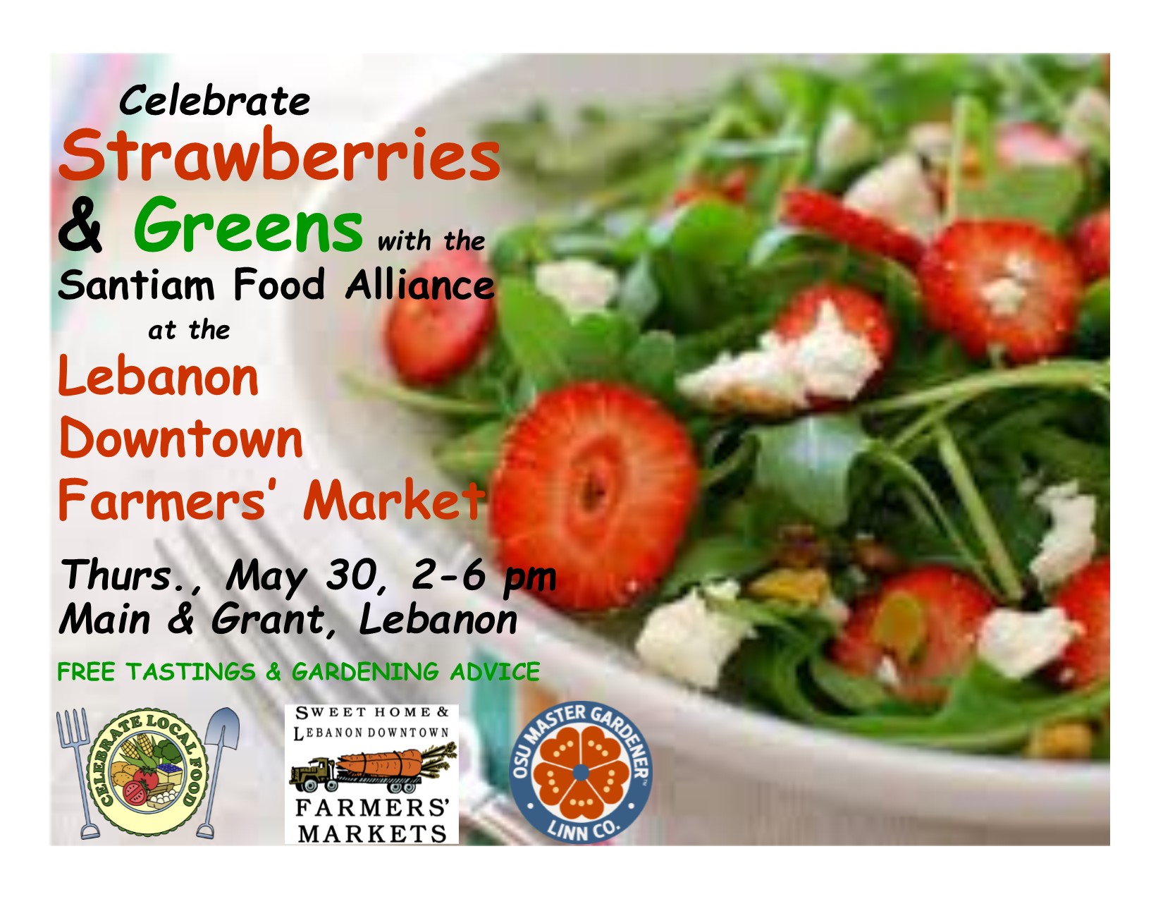 Strawberries and Greens flyer